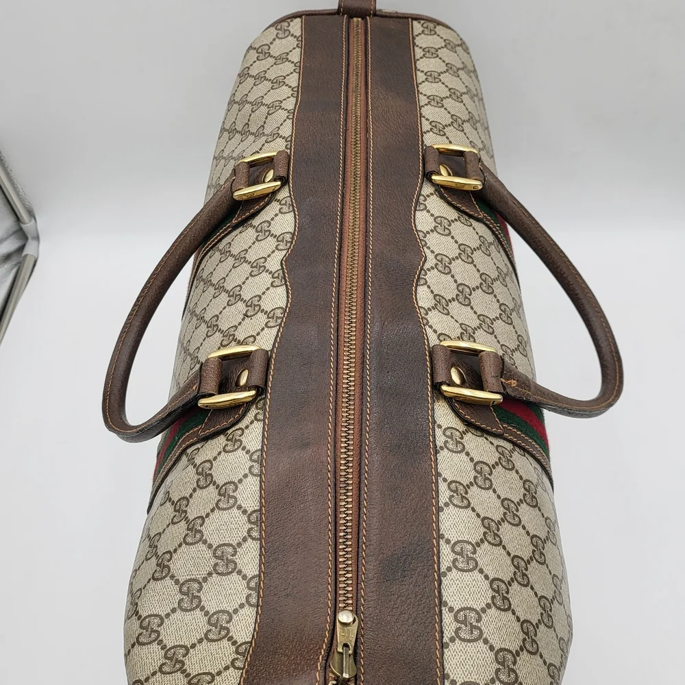 Gucci Sherry Line Boston 50 Travel Bag Weekender..Authentic.. - Picture 5 of 16